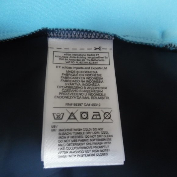 Adidas Stella Mccartney‎ Neoprene Bomber Blu Performance Running Casual Jacket - Picture 12 of 12